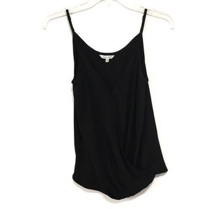 Naked Zebra Tops - Naked Zebra Black Crossover Tank Top Naked Zebra Tops - Naked Zebra Black Crossover Tank Top